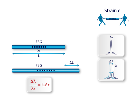 Fiber optic sensor technology for measuring constraints